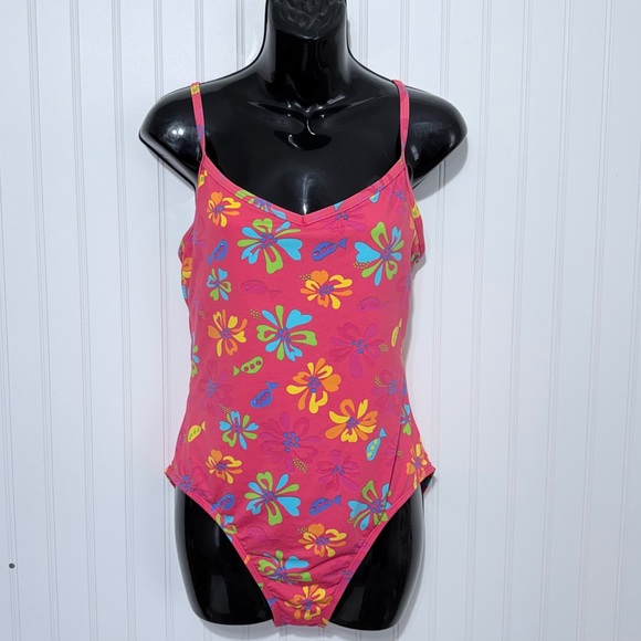 Fresh Produce women Floral Bodysuit - Pink and Yellow Size 12 - Picture 3 of 11
